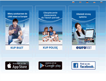 Tablet Screenshot of euroticket.pl